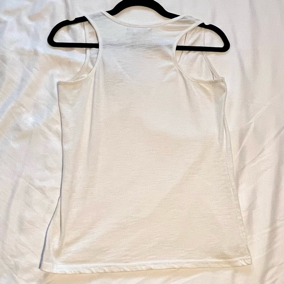 Y2K Charlotte Russe Floral Embellished White Tank Top - Picture 5 of 5